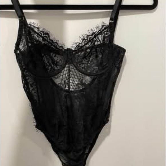 Black Lace Bodysuit - Picture 2 of 2